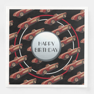 Red Corvette Paper Napkin