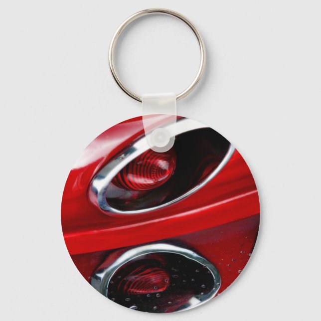 Red Corvette Stingray Key Ring (Front)