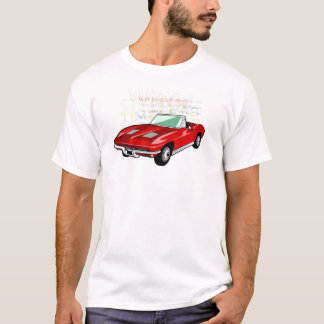 Red Corvette Stingray or Sting Ray sports car T-Shirt