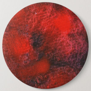 "'Red Cosmos" Abstract Art Button