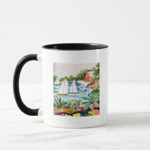 Red Cottage by the Bay II Mug