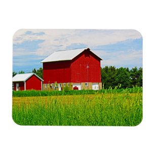 Red Country Barn and Pasture Magnet
