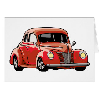 Red Coupe Hot Rod
