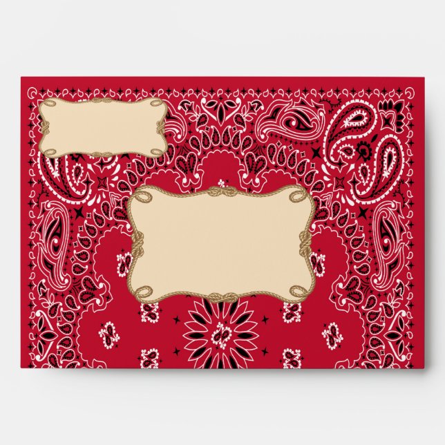 Red Cowboy, Bandanna Envelopes (Front)