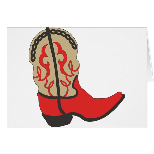 Red Cowboy Boot (Front Horizontal)