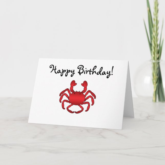 Red crab card (Front)
