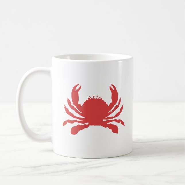 Red Crab Coffee Mug (Left)