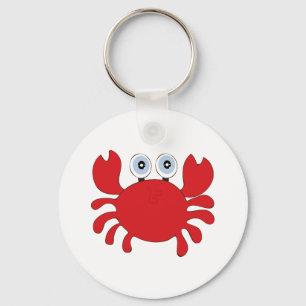 Red Crab Food Key Ring