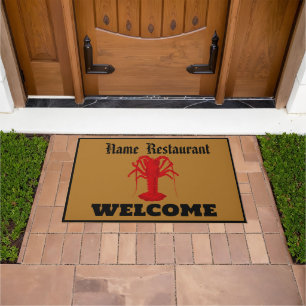 Red Crab Lobster restaurant Welcome Shop Personali Doormat