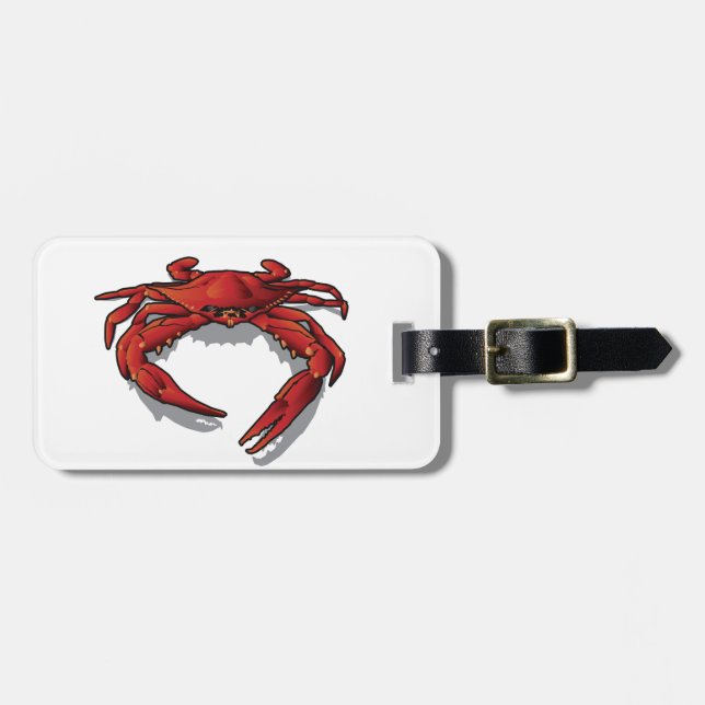 Red Crab Luggage Tag (Front Horizontal)