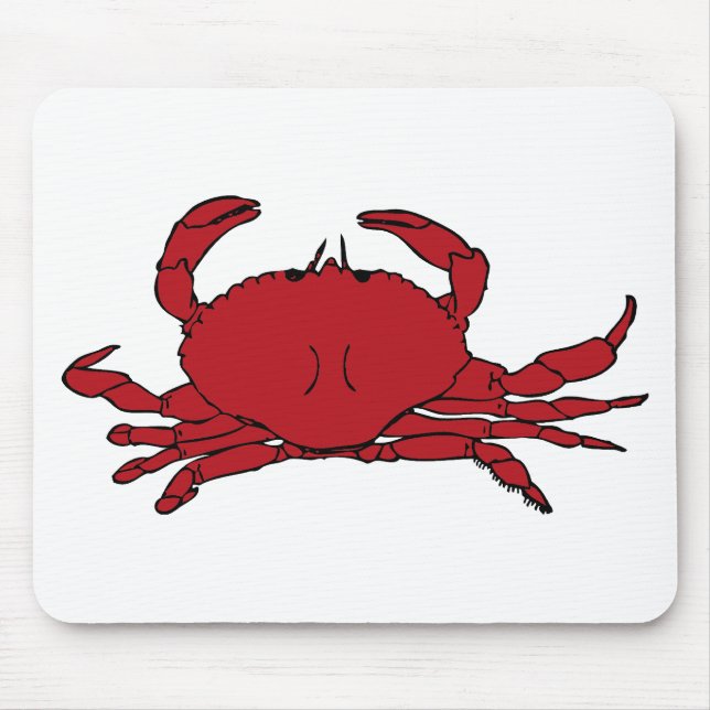 Red Crab Mouse Mat (Front)