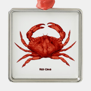 Red Crab (Pacific) Metal Tree Decoration
