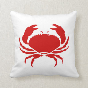 red crab pillow