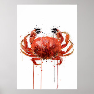 Red Crab Poster