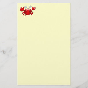 Red crab stationery