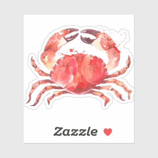 Red crab watercolors illustration (Sheet)