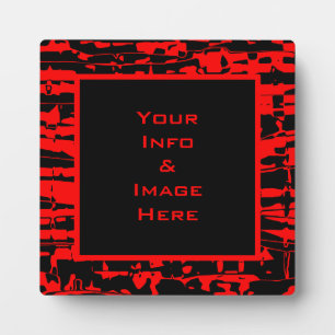 Red Crackle Frame