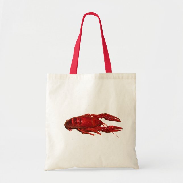 Red Crayfish, Crawfish, Crawdad Tote Bag (Front)
