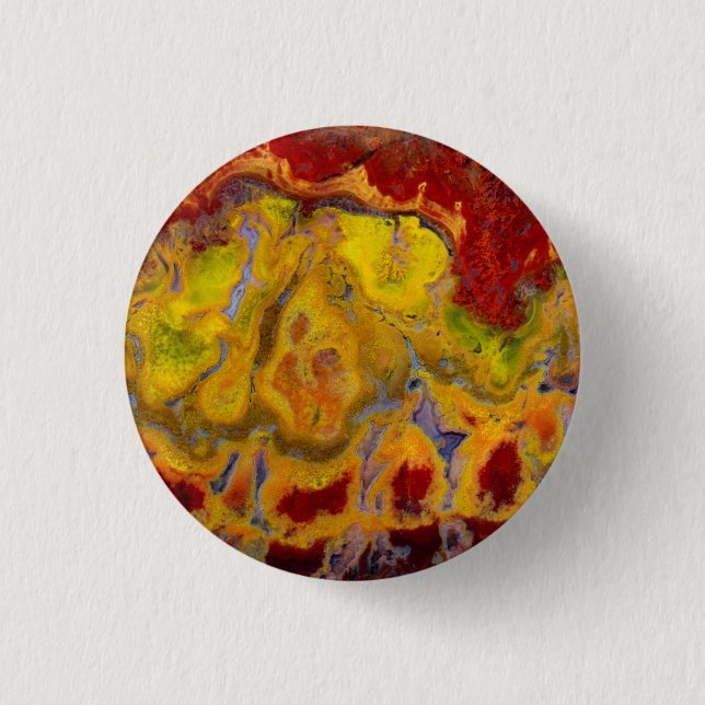 Red Crayola Jasper 3 Cm Round Badge (Front)