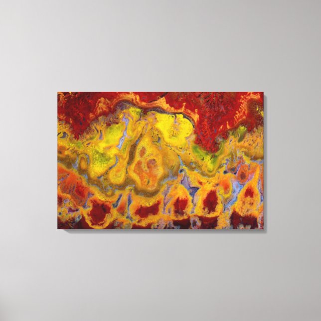 Red Crayola Jasper Canvas Print (Front)