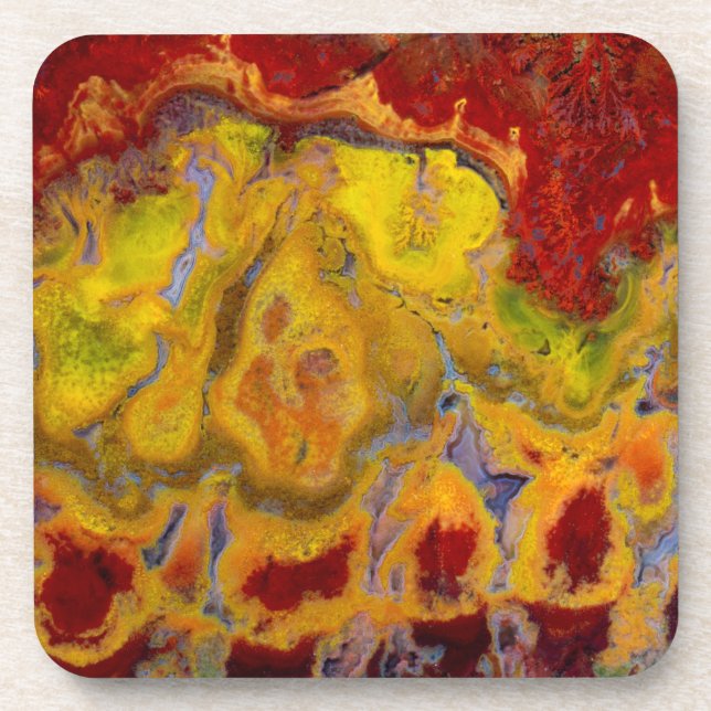 Red Crayola Jasper Coaster (Front)