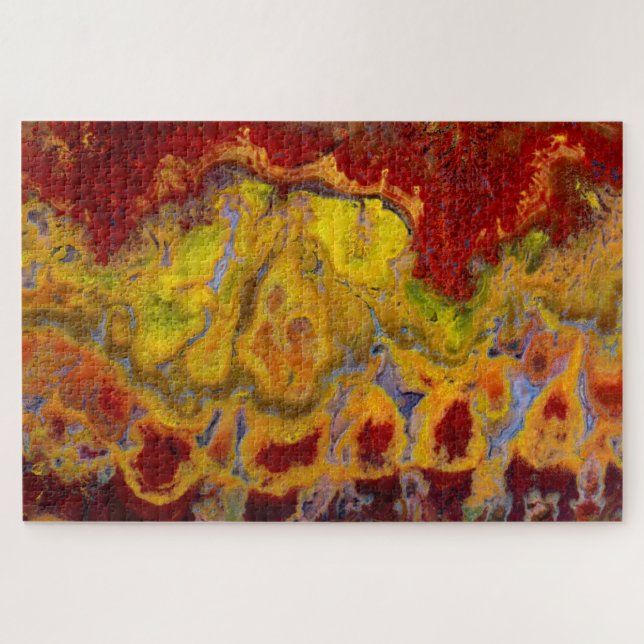 Red Crayola Jasper Jigsaw Puzzle (Horizontal)