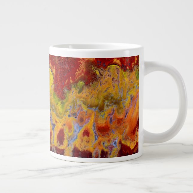 Red Crayola Jasper Large Coffee Mug (Right)