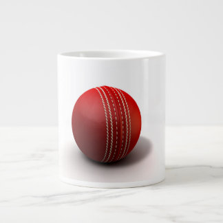 Red Cricket Ball Large Coffee Mug