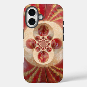 Red Cricket Balls Abstract Art Print Design iPhone 16 Case