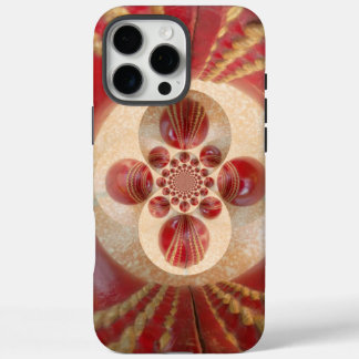 Red Cricket Balls Abstract Art Print Design iPhone 16 Pro Max Case