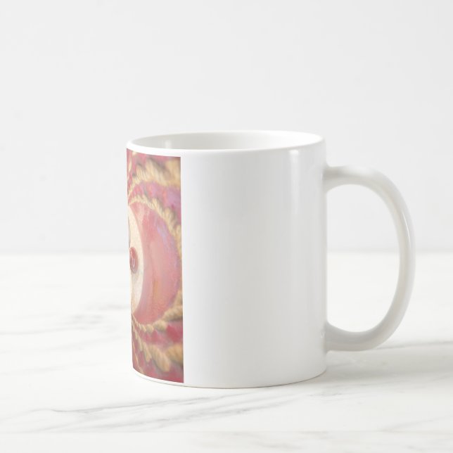 Red Cricket Balls Abstract Art Print Design Coffee Mug (Right)