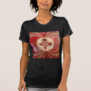Red Cricket Balls Abstract Art Print Design T-Shirt