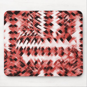 Red crisscross stripes with gradient or polished mouse mat