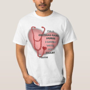 Red Critical Care Nurse  T-Shirt