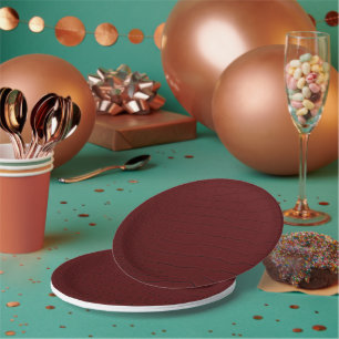 Red Crocodile Skin Print Paper Plate