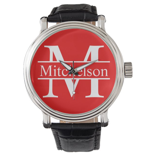 Red Cross Bar LR Monogram Watch (Front)