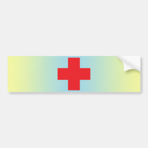 Red Cross Bumper Sticker