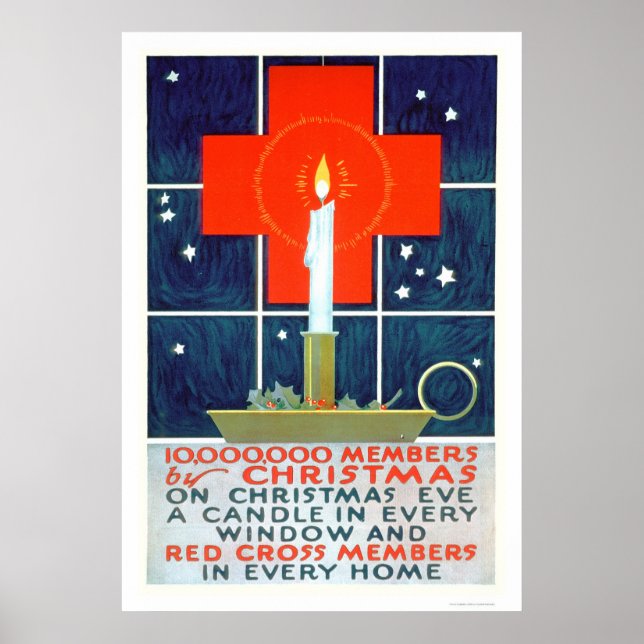 Red Cross Christmas Recruiting Poster (US00206) (Front)