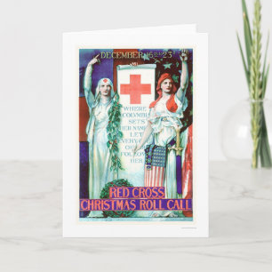 Red Cross Christmas Roll Call (US00205) Holiday Card