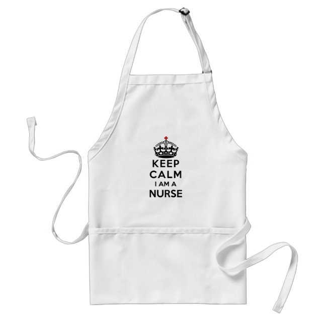 red cross crown Keep Calm I am a Nurse Standard Apron (Front)