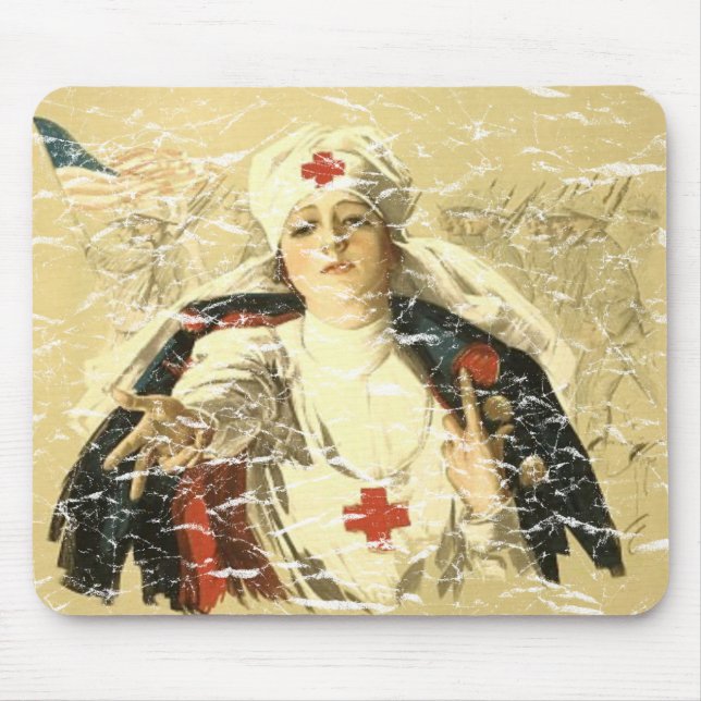 Red Cross Mouse Mat (Front)