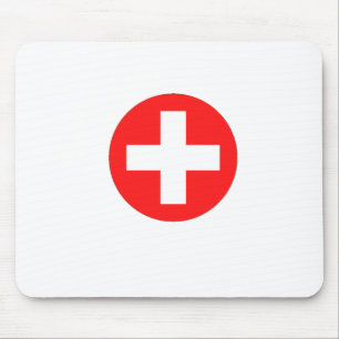 RED CROSS MOUSE MAT
