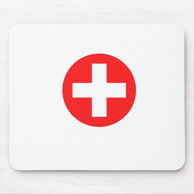 RED CROSS MOUSE MAT (Front)