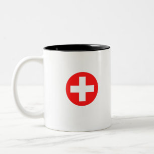 RED CROSS Two-Tone COFFEE MUG