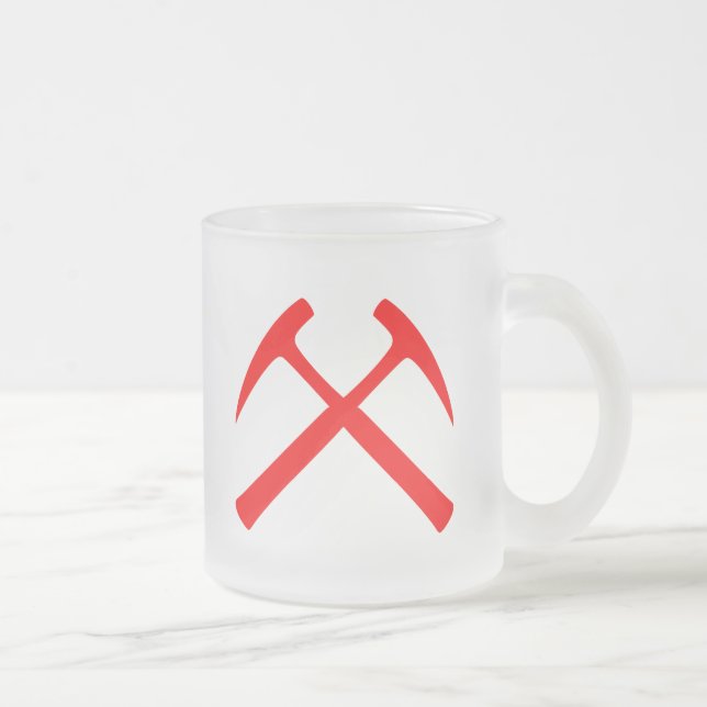 Red Crossed Rock Hammers Mug (Right)