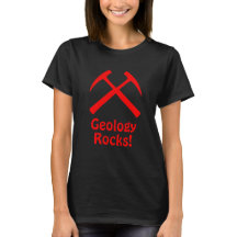 Red Crossed Rock Hammers T-Shirt w/ Text