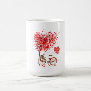 Red cruiser bike magic mug