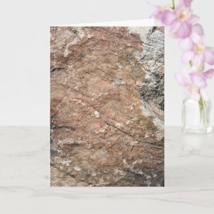 Red Crumbling Rock Face   Card