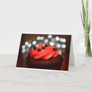 Red Cupcake Delight Card