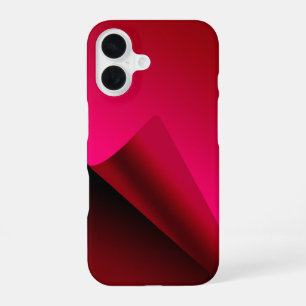 Red Curl background iPhone 16 Case